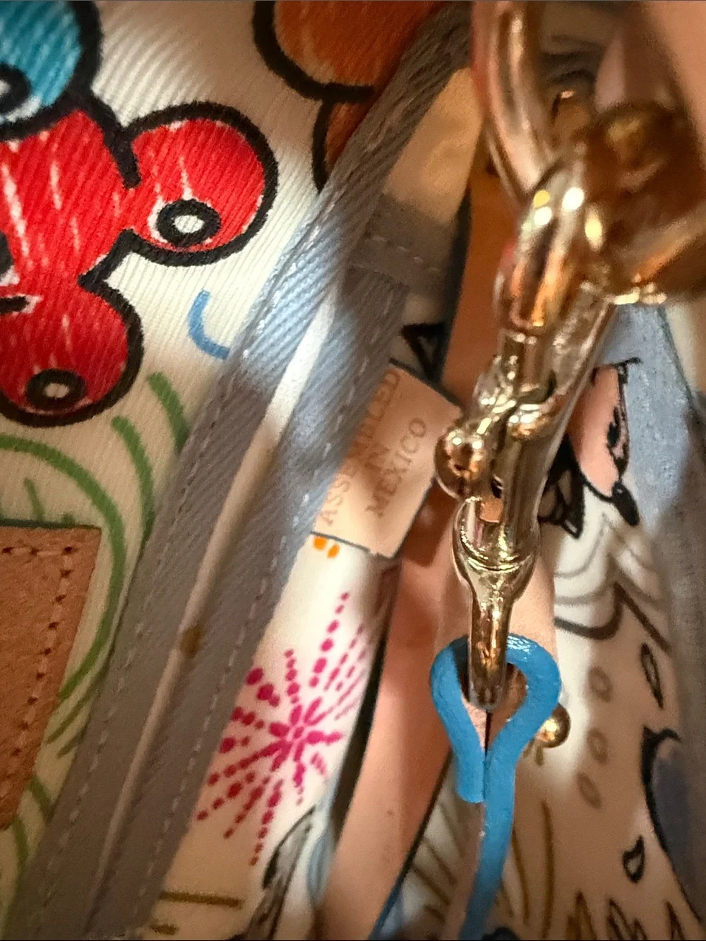 Dooney & Bourke White Multicolor Disney Mickey Satchel